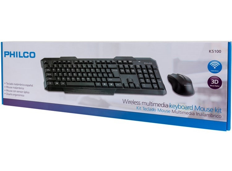 Smartco Philco Kit Teclado Mouse Multimedia Inal mbrico K5100